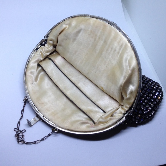 Bags Vintage Black Evening Bag With All Over Crystals Poshmark